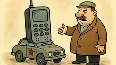 Vtip: Predám mobilný telefón sovietskej výroby...