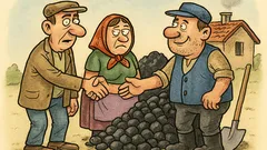 Vtip: Vymením ženu za uhlie...