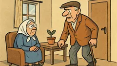 Vtip: Sedí dedko s babkou v domčeku…