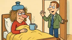 Vtip: Ahoj, zlatko! Píše ti chrípka