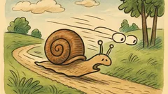 Vtip: Prečo nemôže slimák bežať rýchlo?