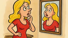 Vtip: Blondínka sa pýta zrkadla…