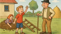 Vtip: Dedo, pomoc! Starká spadla!