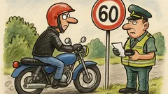 Vtip: Motorkár preletí stovkou okolo značky