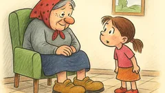 Vtip: Babka, prečo máš veľké nohy?