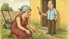 Vtip: Keď sa pokazila kosačka...