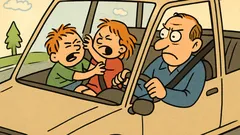 Vtip: Deti na zadných sedadlách spôsobujú nehody