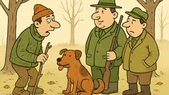 Vtip: Lesný inžinier zoberie na poľovačku miešanca