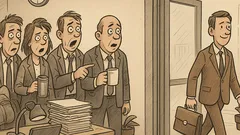 Vtip: Všetci makajú, jeden príde o deviatej