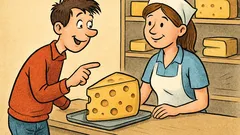 Vtip: Mladý zákazník v obchode so syrom