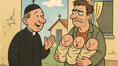 Vtip: Farár stretne otca trojčiat