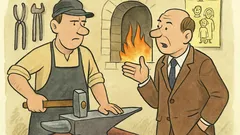 Vtip: Kováč si pýta zvýšenie platu