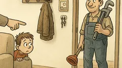 Vtip: Janko, bež otvoriť, prišiel inštalatér