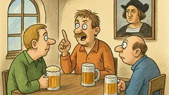 Vtip: A ja tvrdím, Kolumbus ekonóm!