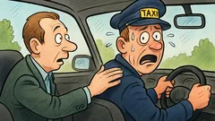 Vtip: Muž poklepe taxikárovi po ramene