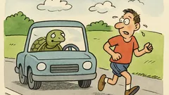 Vtip: Slimák vraví vodičovi na semafore…