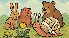 Vtip: Zvieratká sa pýtajú slimáka