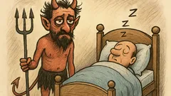 Vtip: Prečo majú čerti kruhy pod očami?