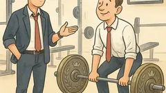 Vtip: Stretnú sa dvaja burzoví makléri vo fitnescentre