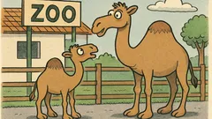 Vtip: Malá ťava sa pýta mamy