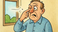 Vtip: Smietka vždy trafí práve oko