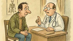 Vtip: Pacient hovorí lekárovi: Diagnostikujte inú