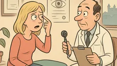 Vtip: Blondínka u doktora: zatmie sa mi