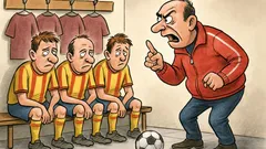 Vtip: Tréner v šatni po polčase…