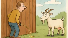 Vtip: Ide si chlapík popri plote…