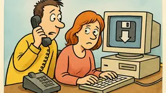 Vtip: Haló, hot line? Vložte disketu?