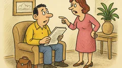 Vtip: Drahý, už viem, kam mizne výplata