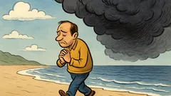 Vtip: Chlapík sa modlí na pláži