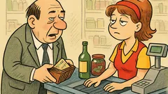 Vtip: Hovorí pán pri pokladni…