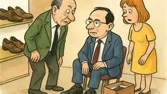 Vtip: Csáky skúša topánky v Budapešti