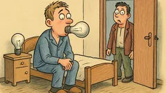 Vtip: Medik strčí žiarovku do úst