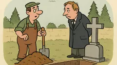 Vtip: Škótovi zomrela manželka, pýta sa záhradník