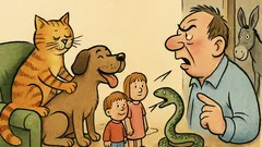 Vtip: Mačka ťa mačká, pes ti pestuje