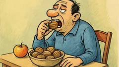 Vtip: Jedz ovocie aj so šupkou...