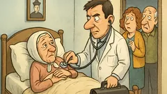 Vtip: Babka ochorie, zavolajú lekára...