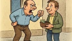 Vtip: Pýtam sa ťa naposledy—kedy vrátiš tisícku?