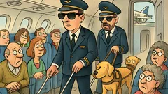 Vtip: Slepi piloti nastúpia do Boeingu
