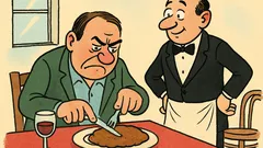 Vtip: Pán hlavný, ten rezeň je hrozne tvrdý...