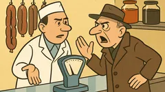 Vtip: Rok 1950, Moskva — v obchode...