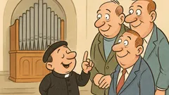 Vtip: Mestský farár je malého vzrastu