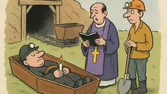 Vtip: Viete, čo dostane baník po smrti?