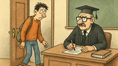 Vtip: Na skúške – prišiel som, videl som...