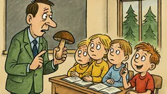 Vtip: Učiteľ sa pýta detí na huby