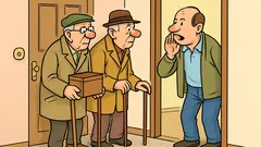 Vtip: Dvaja dôchodcovia vyberajú na domov…