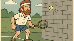 Vtip: Chuck Norris hrá tenis s betónom...