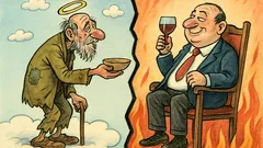 Vtip: Žobrák aj v nebi žobre...